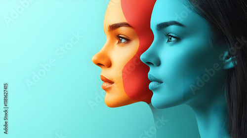 Two Faces Turn and Reveal C...