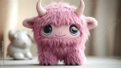Pink Fluffy Toy Stands Prou...