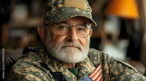 Veteran Proudly Displays Fl...