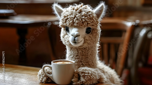 Alpaca Enjoys a Relaxing Co...