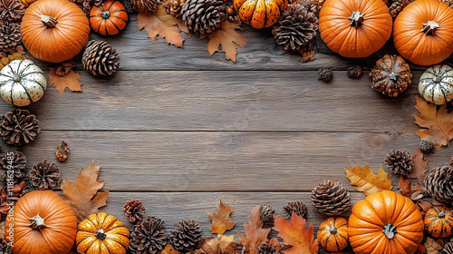 Autumn Frame Decorates with...