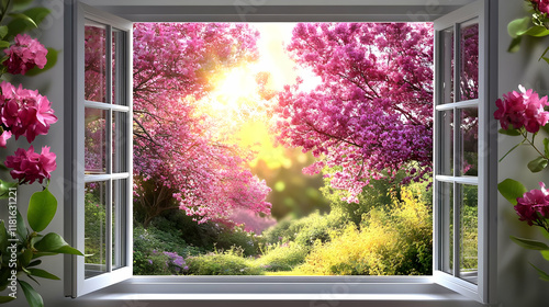 Spring Garden View: Blossom...
