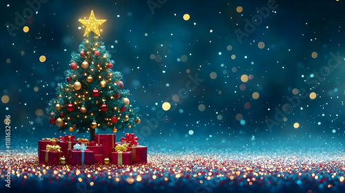 Christmas Tree Sparkles wit...