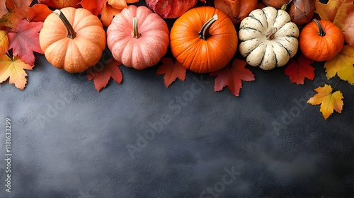 Autumn Pumpkins & Colorful ...