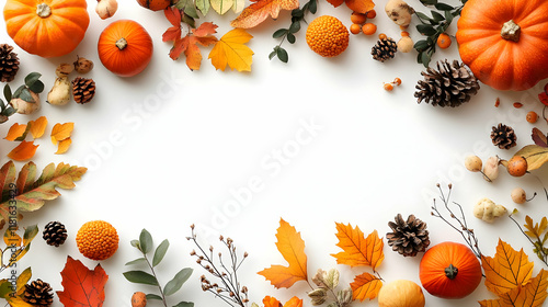 Autumn Leaves and Pumpkins ...