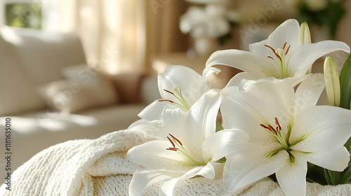 White Lilies Enhance Home D...