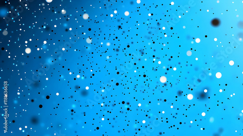 Blue Background Dots Floati...