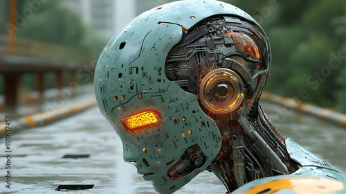 Robot Head Explores Futuris...