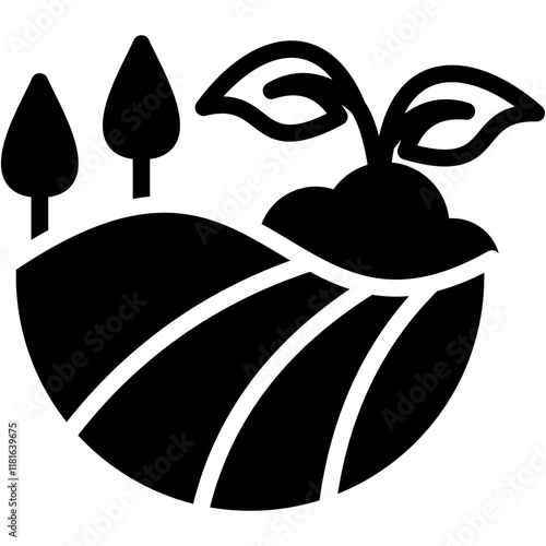 Agriculture glyph icon