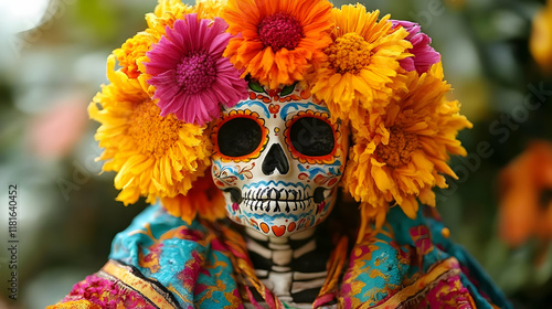 Sugar Skull Decorated with ...