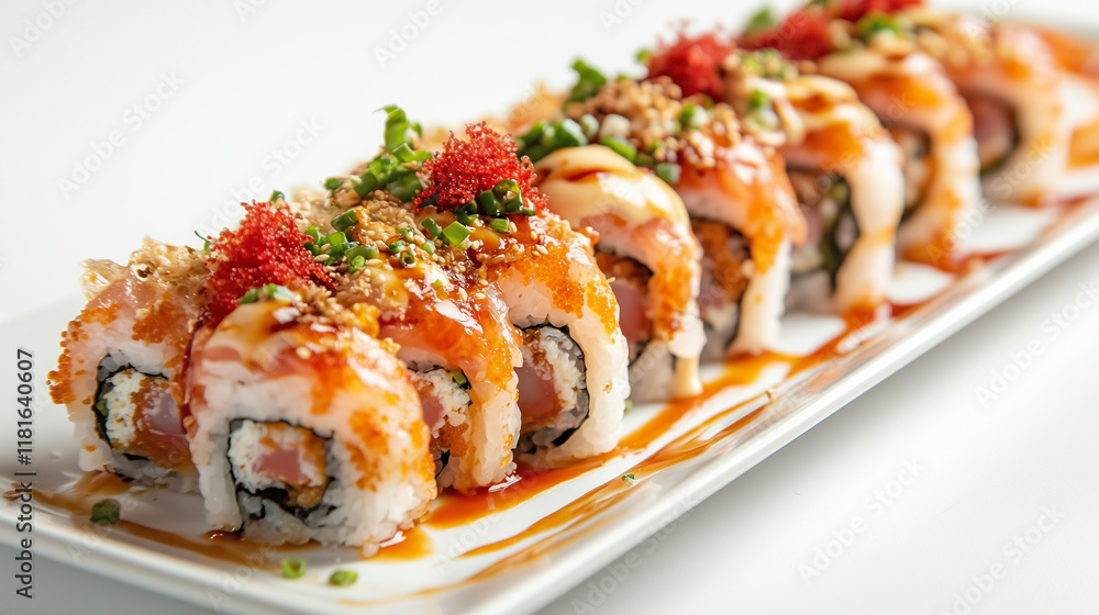 sushi on a plate sushi on a plate