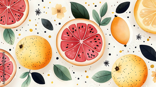 Citrus Fruits and Leaves Cr...