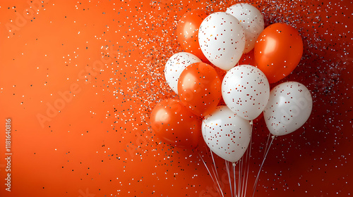 Orange and White Balloons F...