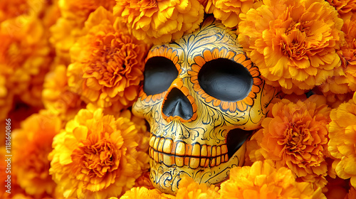 Skull Decor Rests on Vibran...