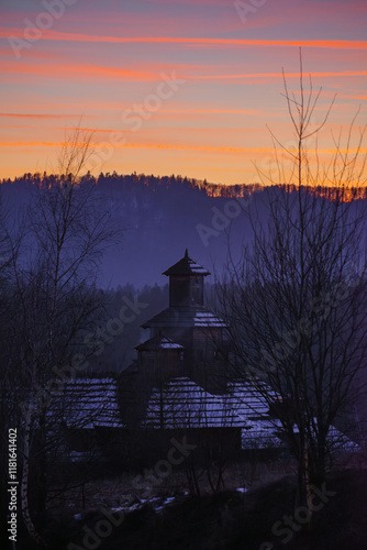 Fototapeta Naklejka Na Ścianę i Meble -  Bieszczadzki krajobraz, Polska