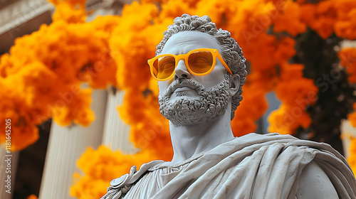Stone Statue Wears Stylish ...