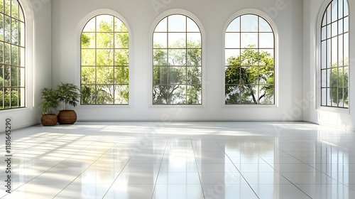 White Room Shows Sunlight S...