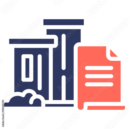 Public Administration glyph color icon