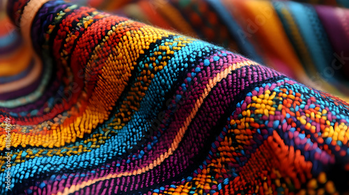 Colorful Textile Close-up: ...