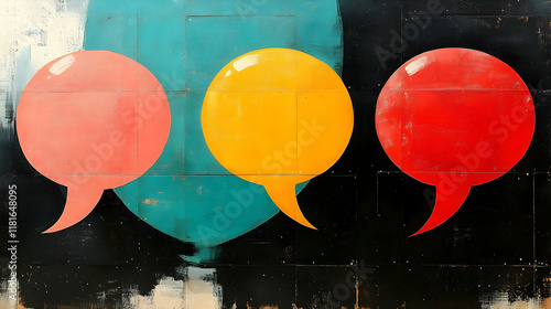 Colorful Speech Bubbles Com...