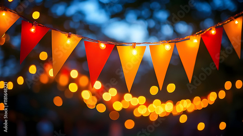 String Lights & Flags Decor...