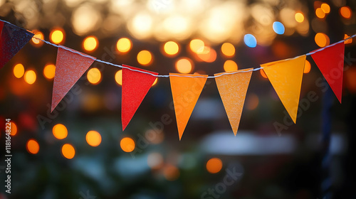 Colorful Flags Decorate wit...