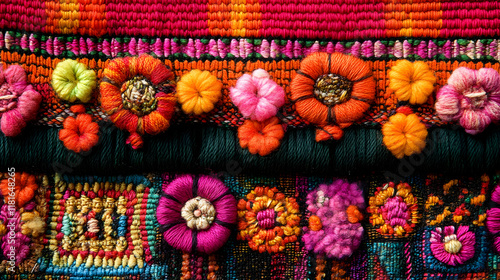 Colorful Embroidery Craft: ...