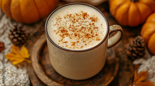 Warm Autumn Drink with Pump...