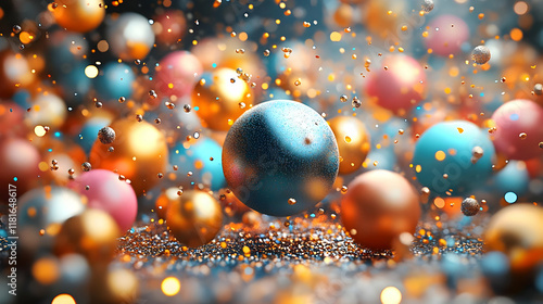 Colorful Spheres Dance with...