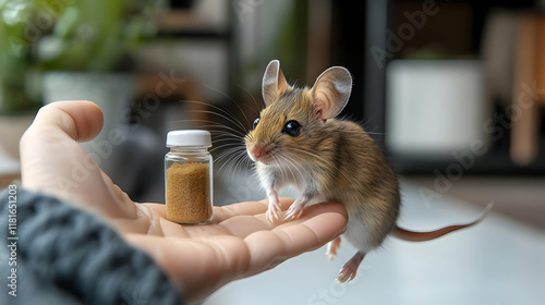Tiny Mouse Explores Food Ja...