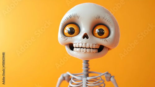 Skeleton Smiles with Orange...