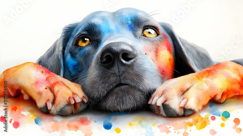 Cute Dog Waits Patiently wi...