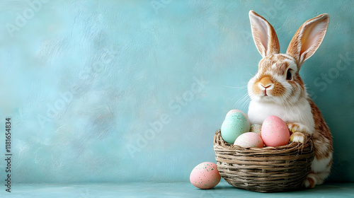 Bunny Guards Easter Eggs in...