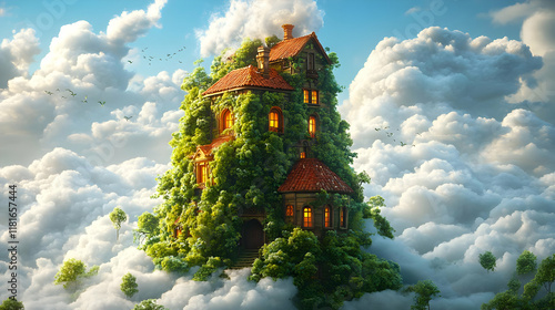 Dream House Floats Above Cl...