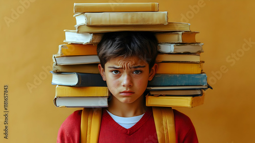 Student Balances Books, Edu...
