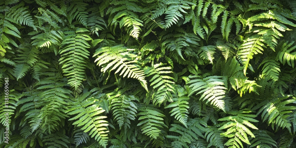 Closeup of vibrant green fern leaves softly illuminated by sunlight on a wall, showcasing the intricate details of green fern leaves in a natural setting. Closeup of vibrant green fern leaves softly illuminated by sunlight on a wall, showcasing the intricate details of green fern leaves in a natural setting.