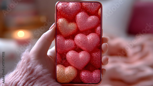 Sparkling Hearts Wallpaper ...