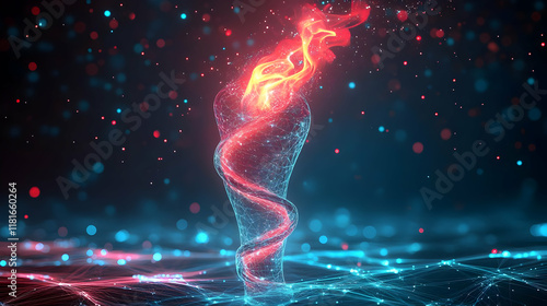 Energy Flow Creates Glowing...