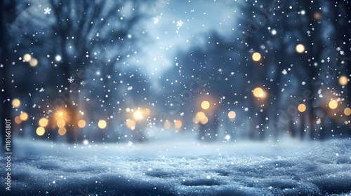 Snow Falls Gently on a Wint...