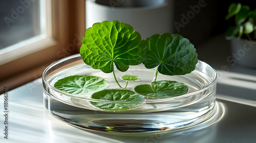 Green Leaves Float Gently i...