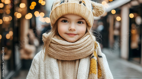 Child Smiles Brightly Weari...