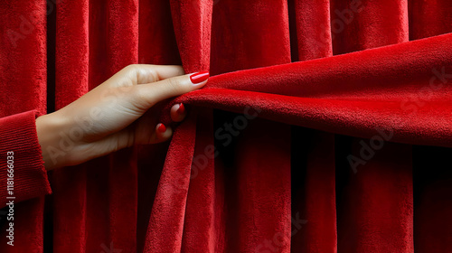 Red Velvet Curtain Opens wi...