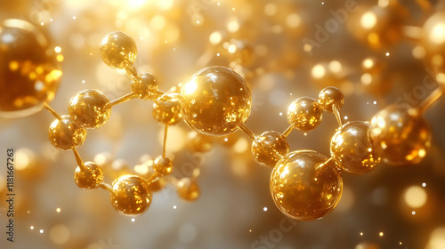 Golden Molecules Structure ...