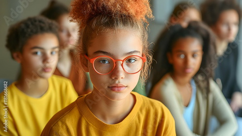 Girl Looks Directly at Came...