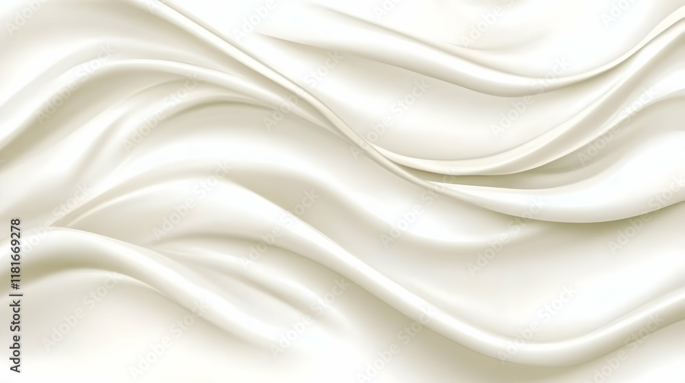 Naklejka premium Creamy Wave Abstract Background Illustration