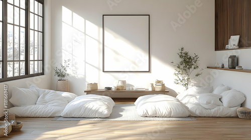 Minimalist Bedroom Decor Creates Cozy Space with Natural Light