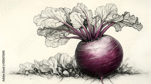 Beetroot Illustration Shows...
