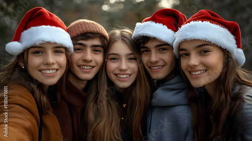 Friends Celebrate Christmas...