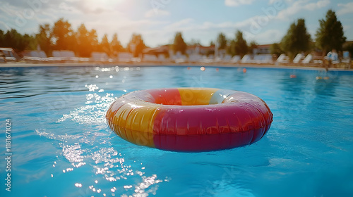 Inflatable Ring Floats in S...