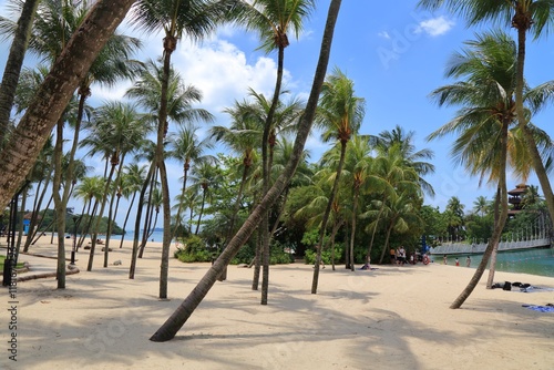 Sentosa island Palawan Beach in Singapore photo